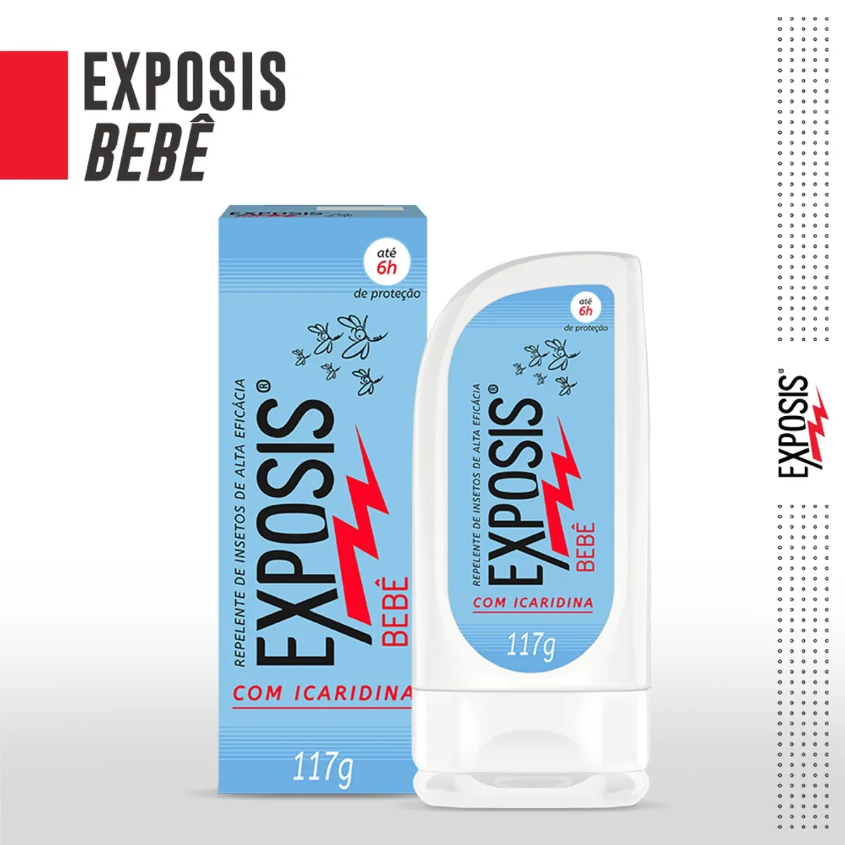 Repelente Exposis Bebê Sem Perfume Gel 117ml — foto 6