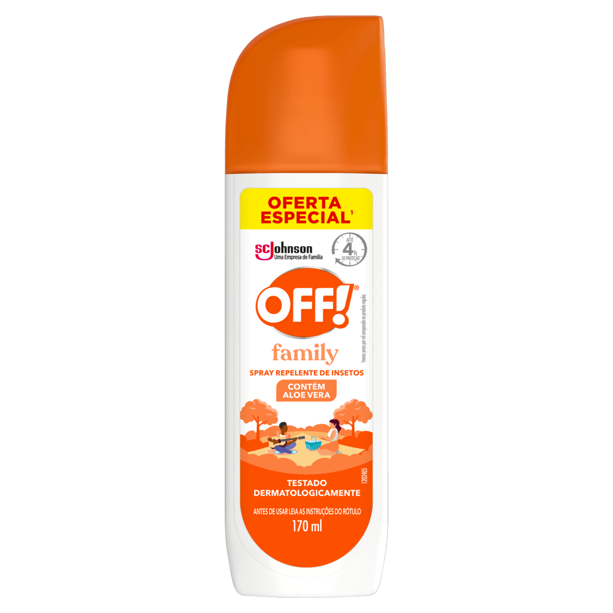 Repelente OFF! Family Aloe Vera Spray 170ml Oferta Especial