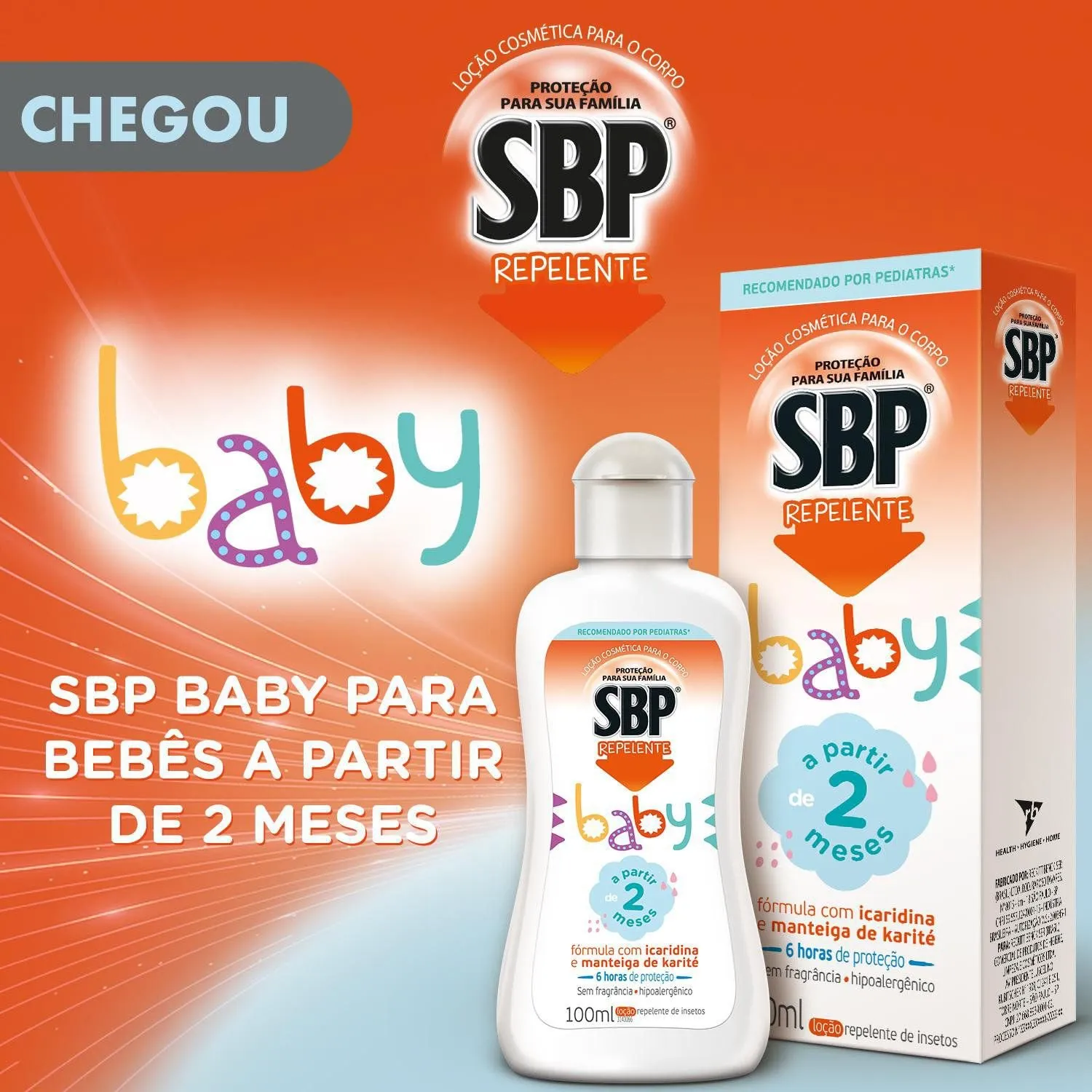 Repelente SBP Baby Bebê Sem Perfume Loção 100ml — foto 3