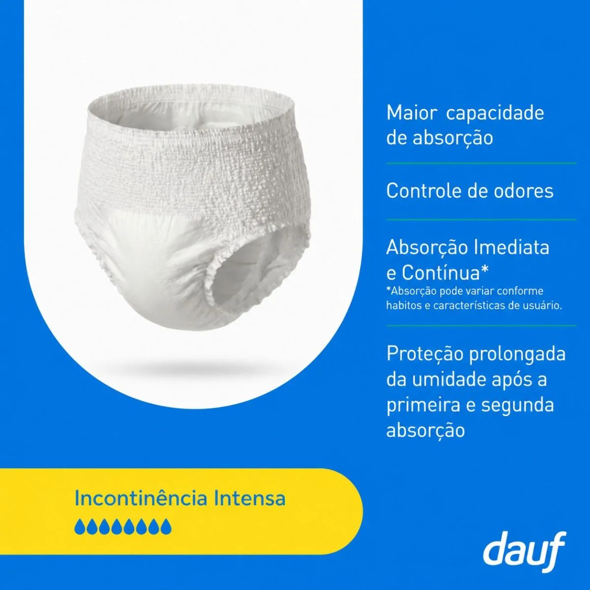 Roupa Intima Descartável Dauf Pants G/Eg 32 Unidades — foto 3