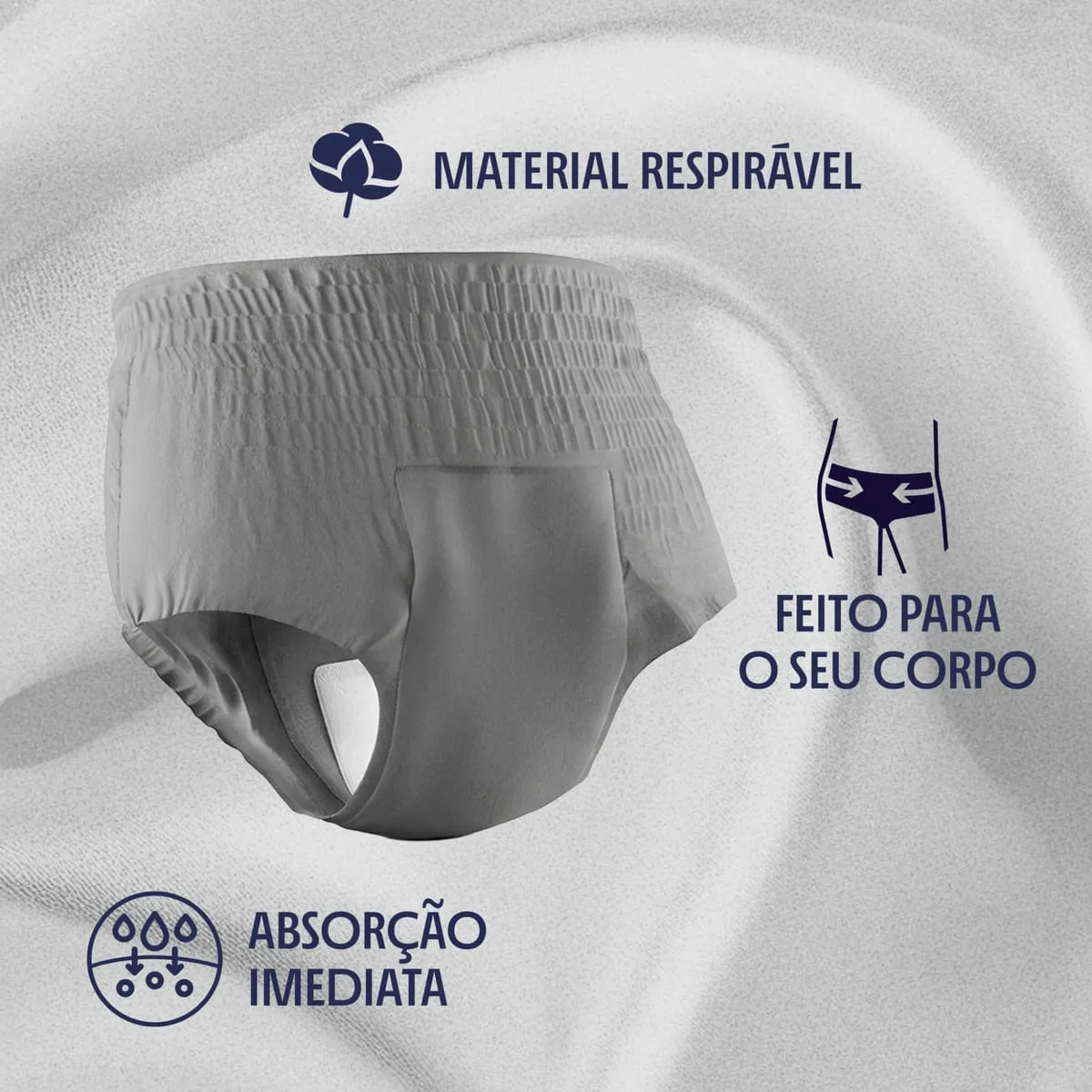 Roupa Íntima Descartável Plenitud Plus Men P/M 16 Unidades — foto 4
