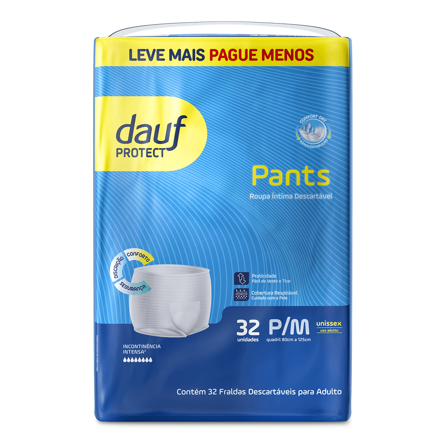 Roupa Intima Descatavél Protect Pants P/M 32 Unidades — foto 2