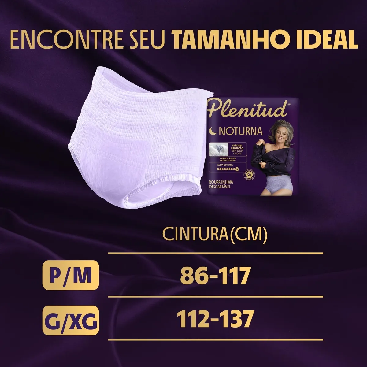 Roupa Íntima Plenitud Noturna Máxima Absorção G/XG 32 Unidades — foto 7