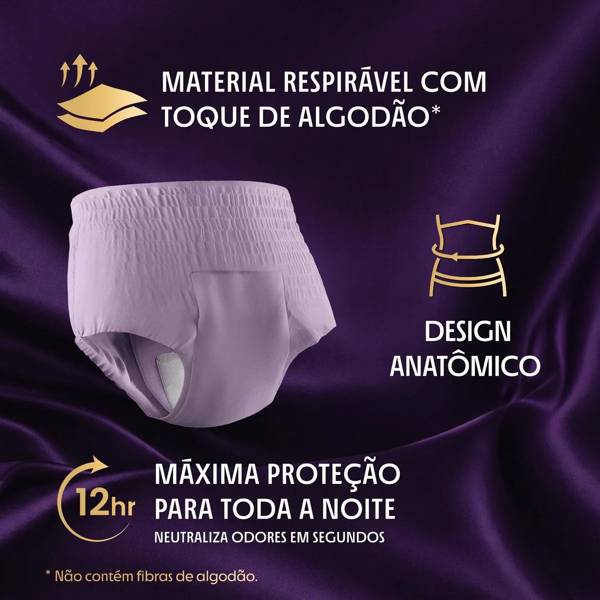 Roupa Íntima Plenitud Noturna Máxima Absorção P/M 32 Unidades — foto 3