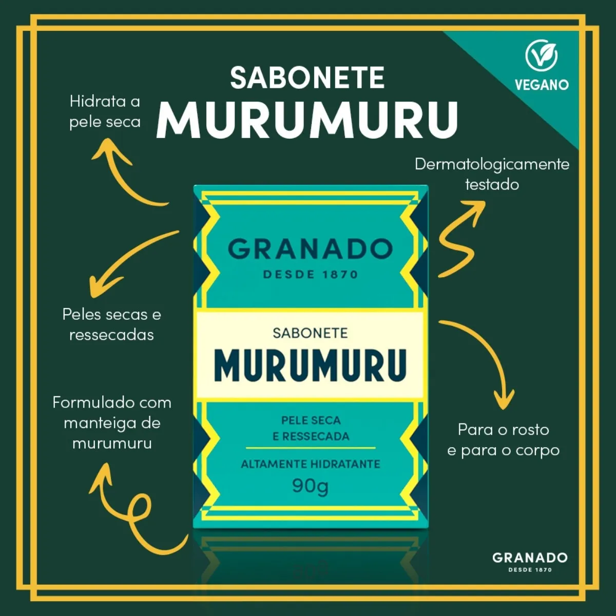 Sabonete Barra Granado Tratamentos Murumuru 90g — foto 4