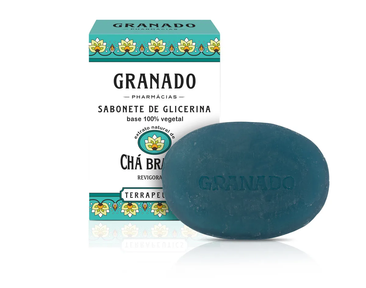 Sabonete de Glicerina Granado Terrapeutics Chá Branco 90g