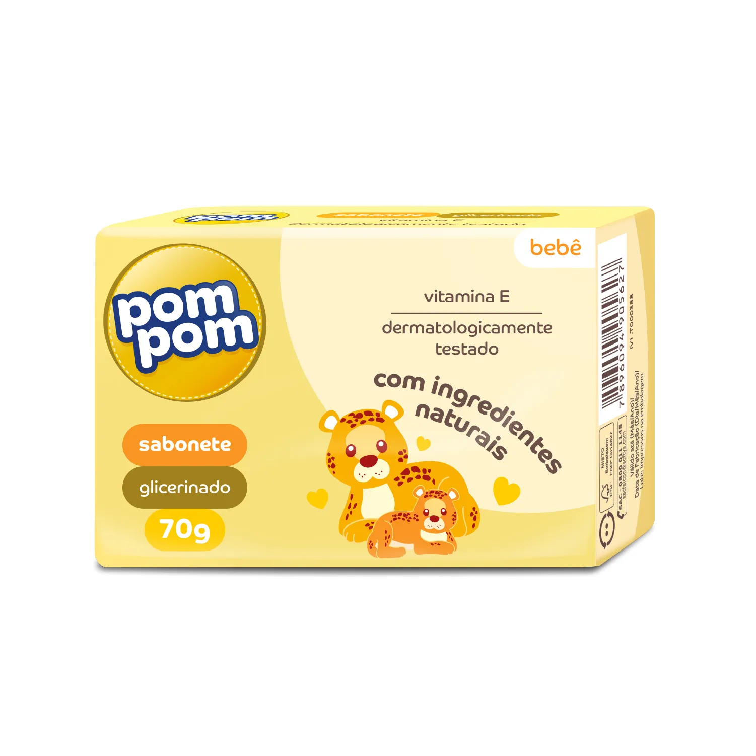Sabonete de Glicerina Infantil Pom Pom 70g — foto 2