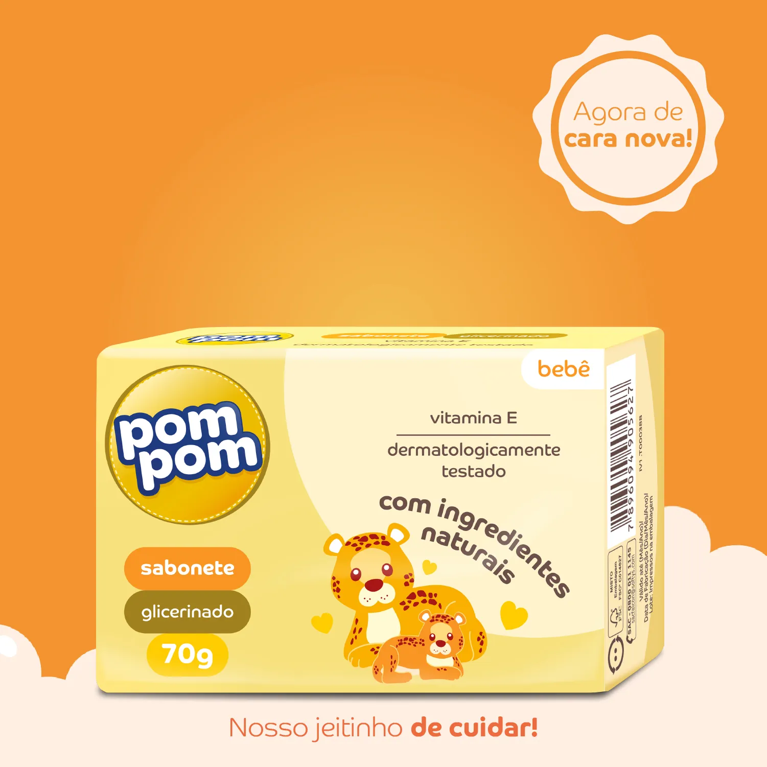 Sabonete de Glicerina Infantil Pom Pom 70g — foto 3