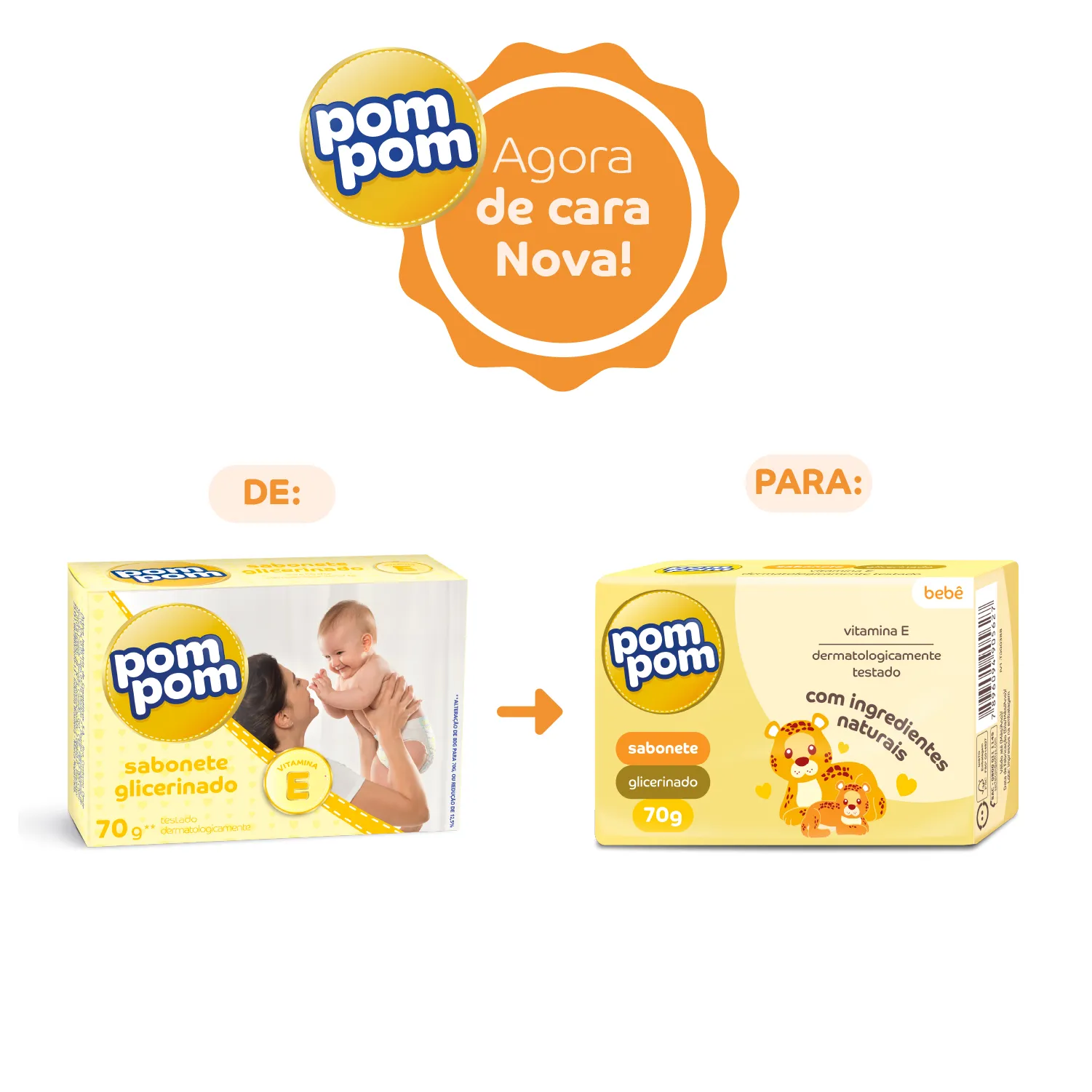Sabonete de Glicerina Infantil Pom Pom 70g — foto 6