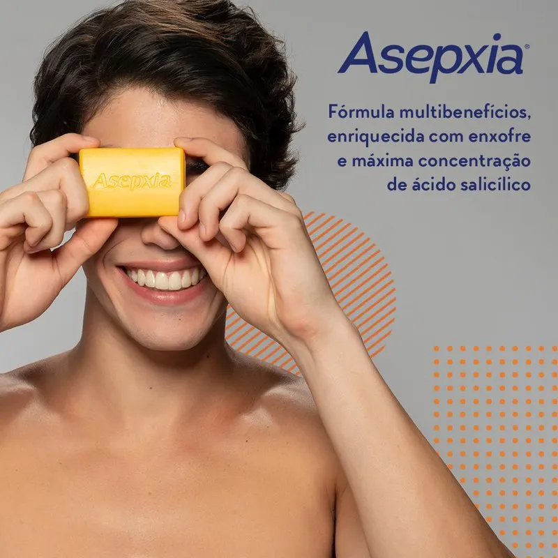 Sabonete Em Barra Asepxia Enxofre Ação Antioleosidade 80g — foto 7