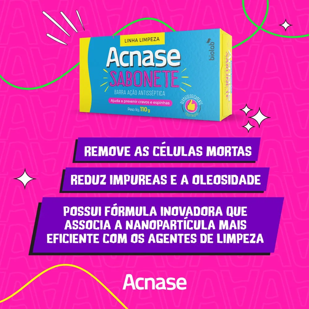 Sabonete em Barra Facial Acnase Antisséptico 110g — foto 4