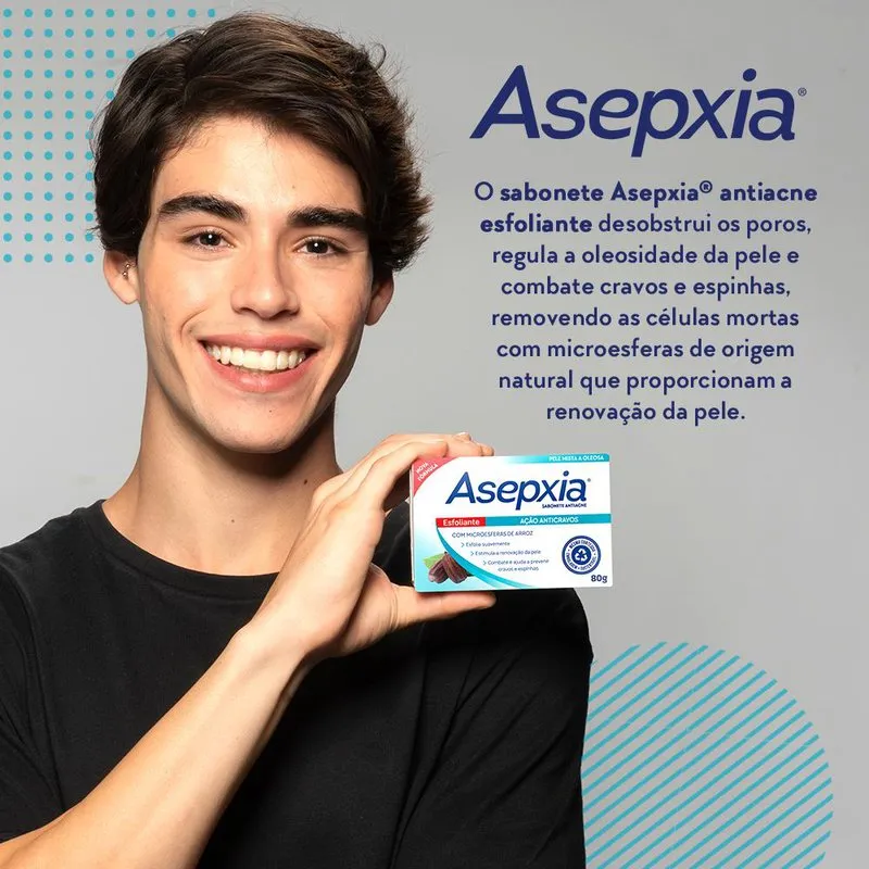 Sabonete em Barra Facial Asepxia Esfoliante Antiacne 80g — foto 6