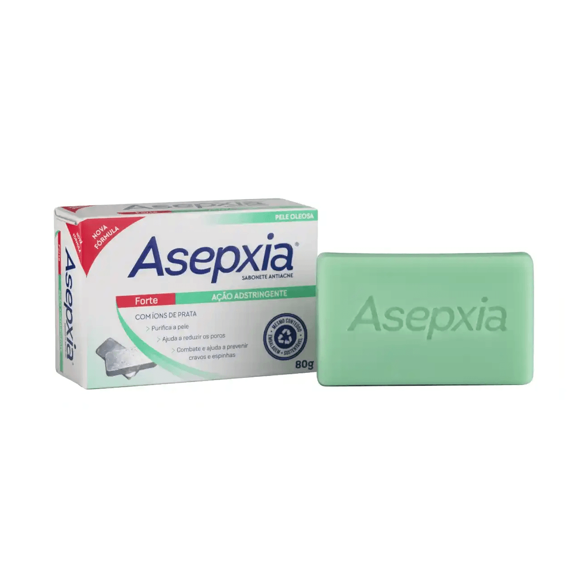 Sabonete em Barra Facial Asepxia Forte Ação Adstringente 80g