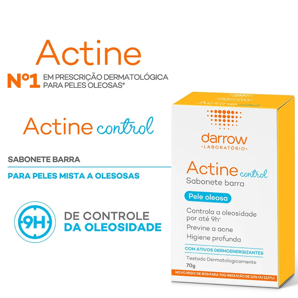 Sabonete em Barra Facial Darrow Actine Control Pele Oleosa 70g — foto 10