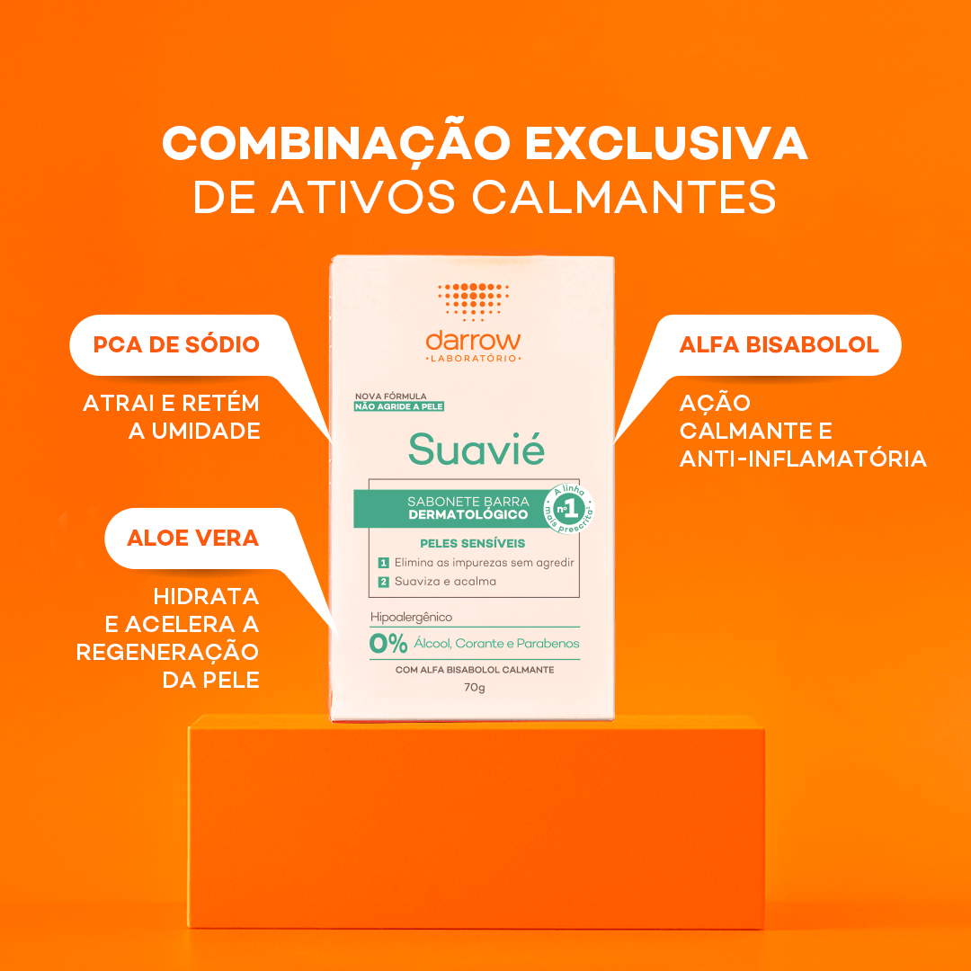 Sabonete em Barra Facial Darrow Suavié Pele Sensível 70g — foto 5
