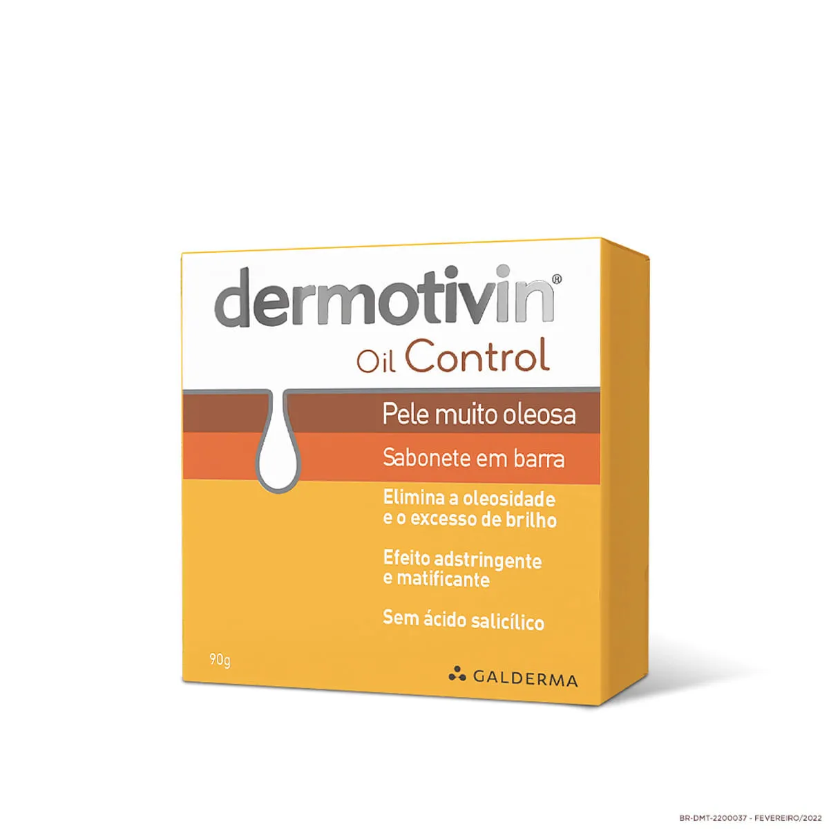 Sabonete em Barra Facial Dermotivin Control Pele Muito Oleosa 90g