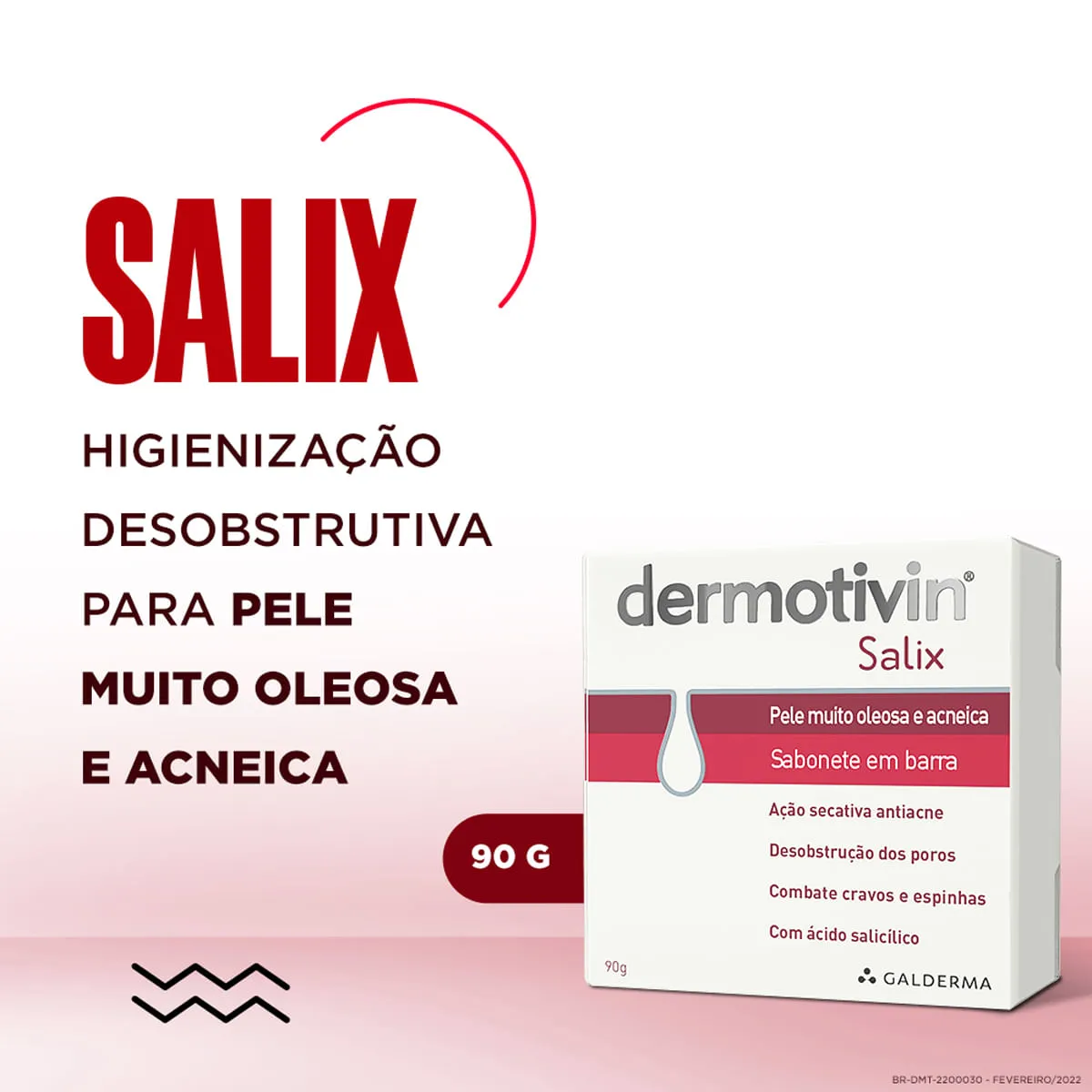 Sabonete em Barra Facial Dermotivin Salix Antioleosidade Ácido Salicílico 90g — foto 6