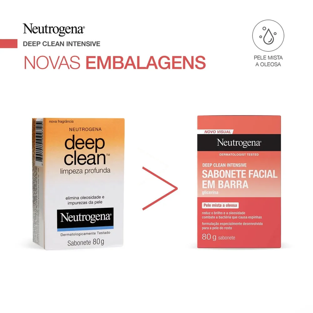 Sabonete em Barra Facial NeutrogenaDeep Clean 80g — foto 6