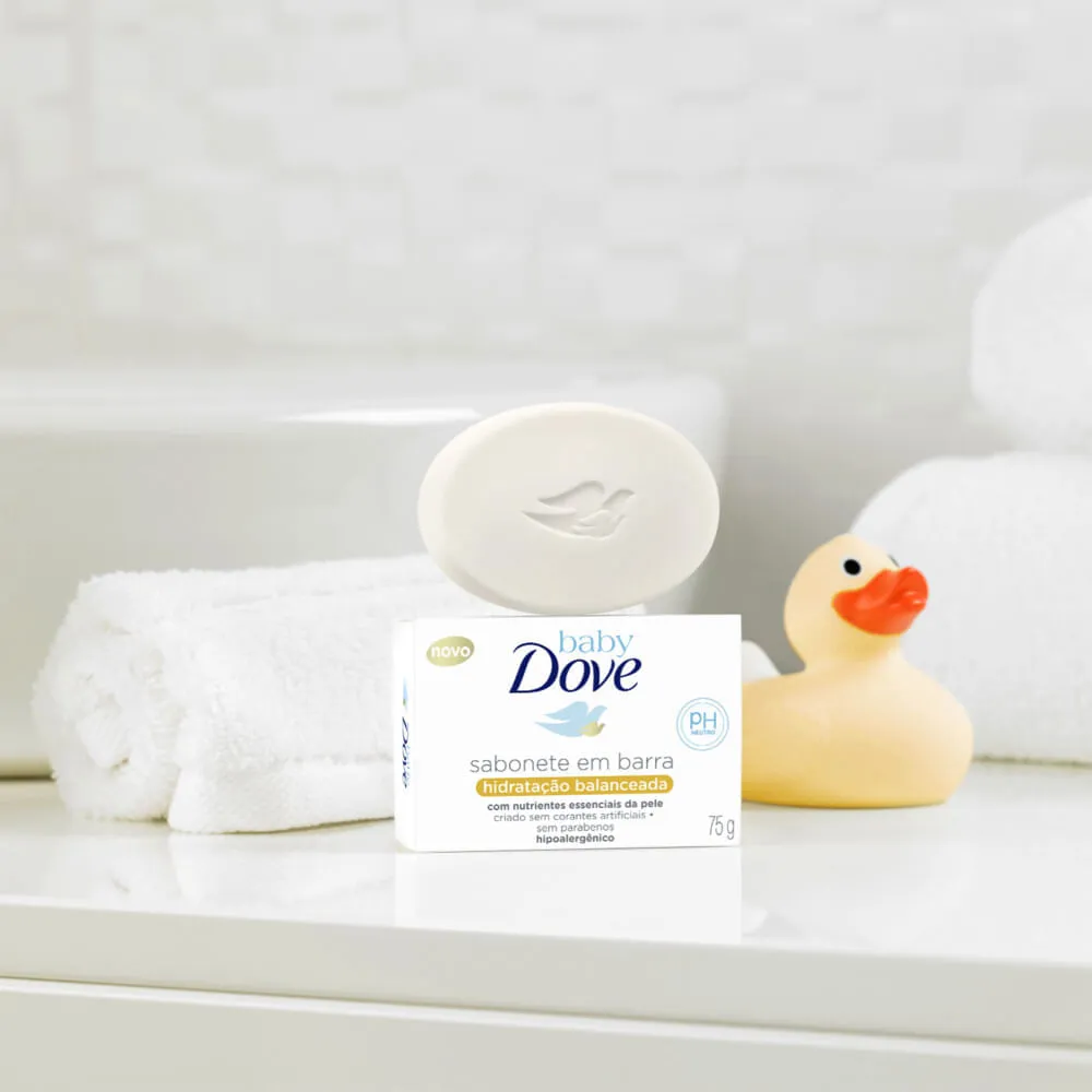 Sabonete em Barra Infantil Baby Dove Hidratação Balanceada 75g — foto 6