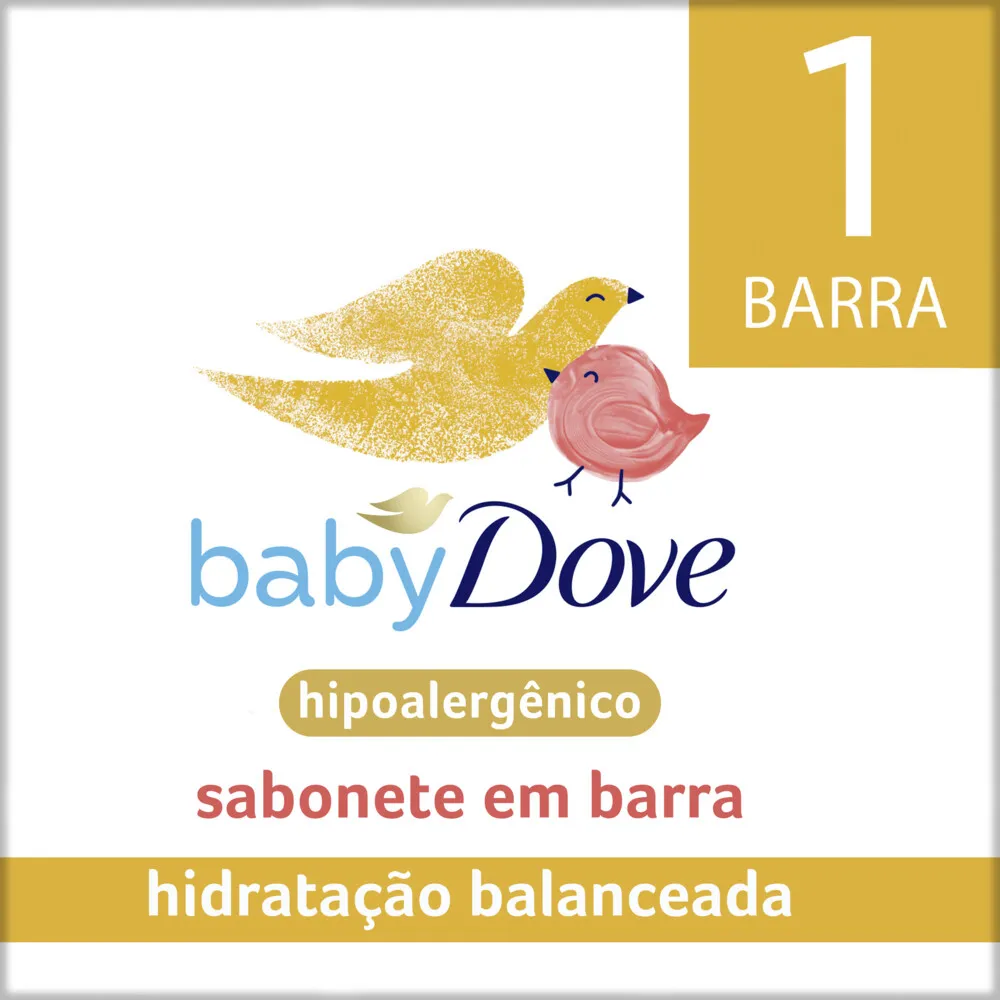 Sabonete em Barra Infantil Baby Dove Hidratação Balanceada 75g — foto 2