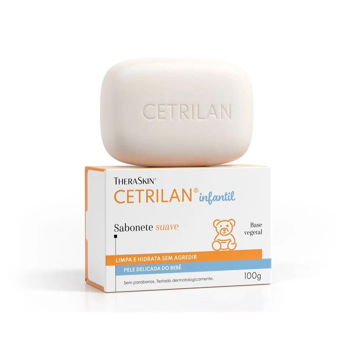 Sabonete em Barra Infantil Cetrilan Base Vegetal 100g