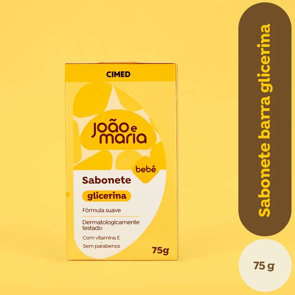 Sabonete em Barra Infantil João e Maria Bebê Glicerina 75g — foto 2