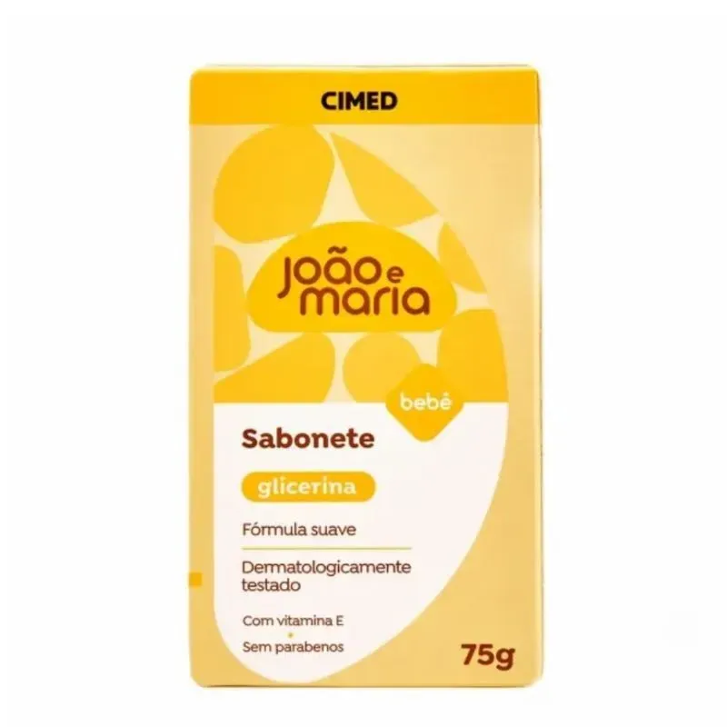 Sabonete em Barra Infantil João e Maria Bebê Glicerina 75g