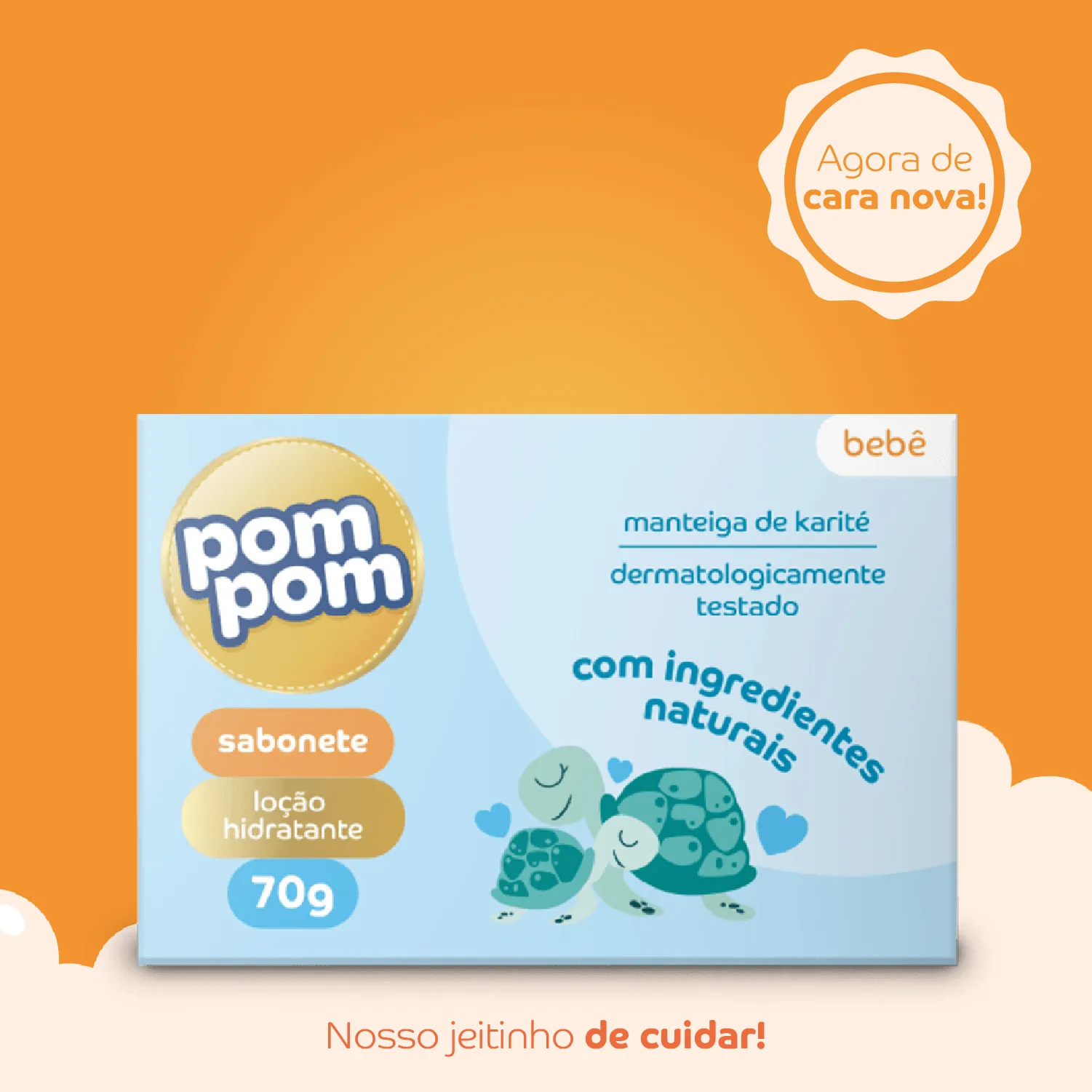 Sabonete em Barra Infantil Pom Pom Hidratante 70g — foto 4
