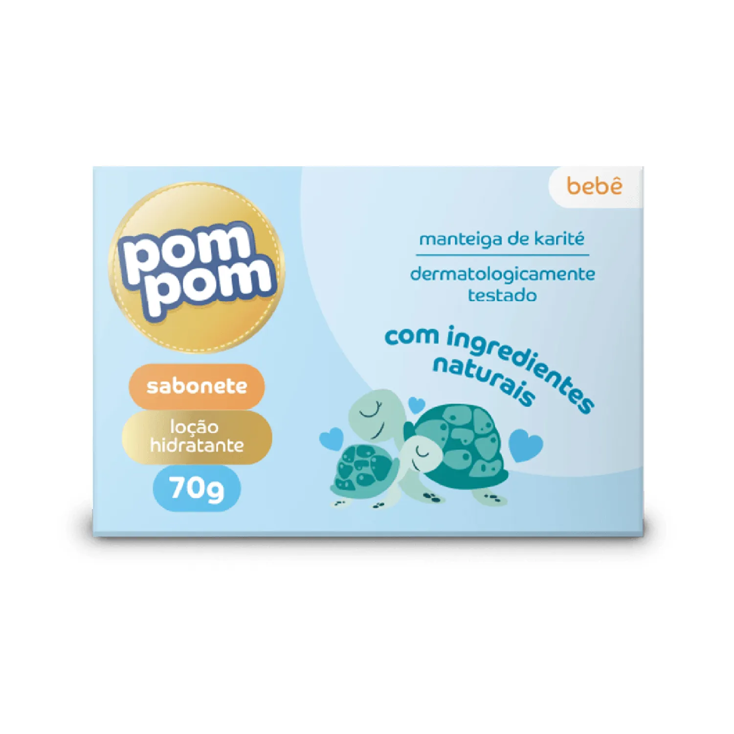 Sabonete em Barra Infantil Pom Pom Hidratante 70g