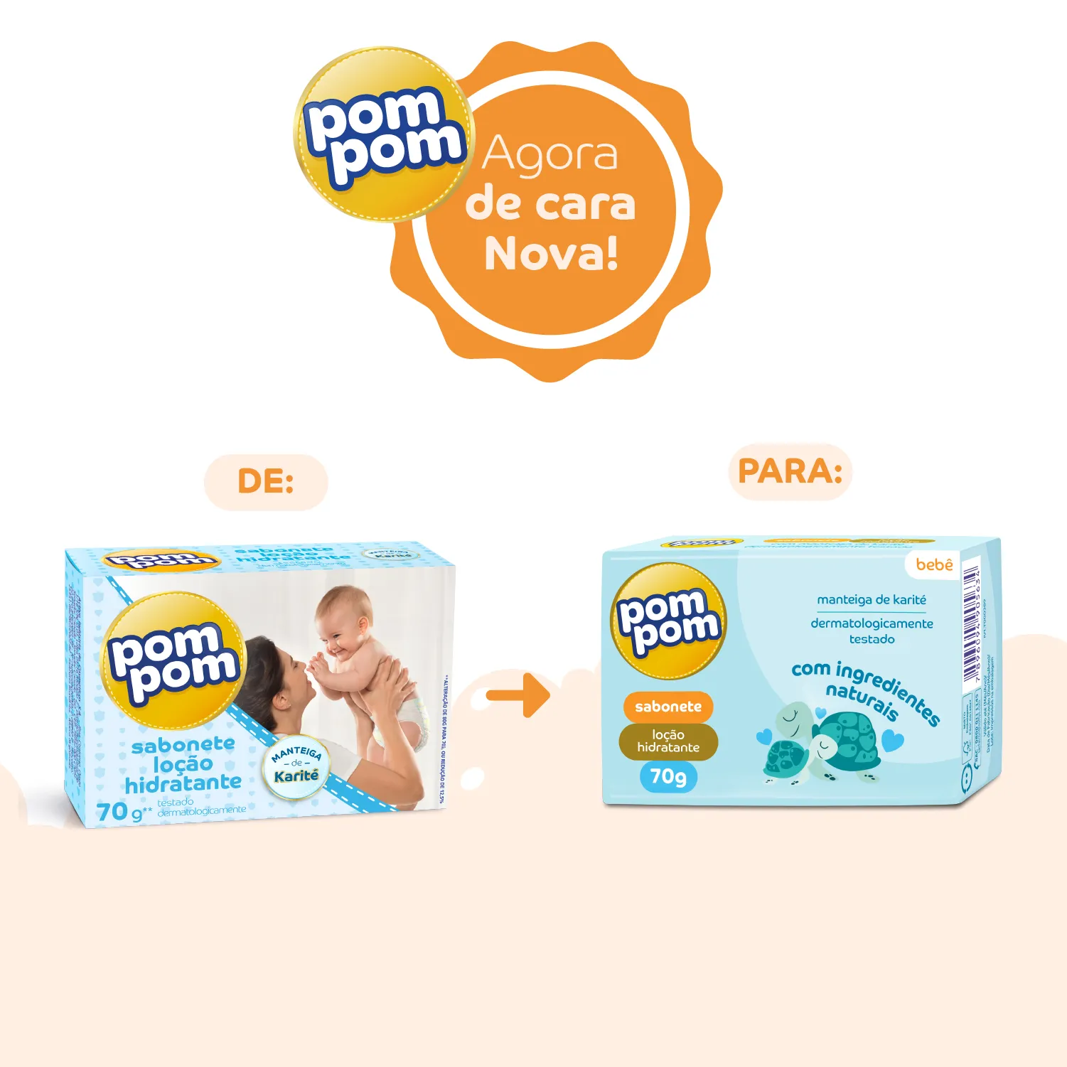 Sabonete em Barra Infantil Pom Pom Hidratante 70g — foto 5