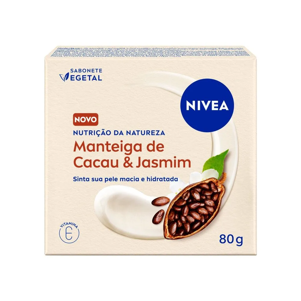 Sabonete em Barra Nivea Nutrição da Natureza Manteiga de Cacau e Jasmim 80g