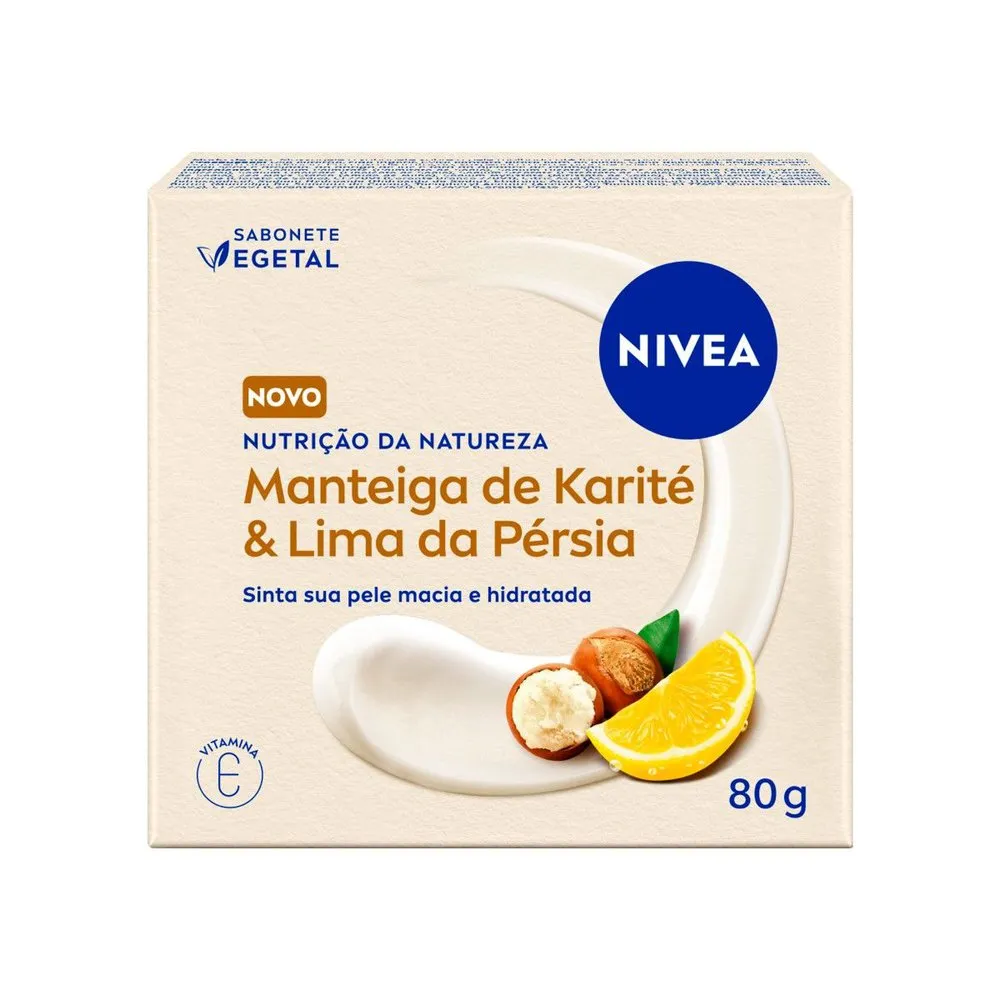 Sabonete em Barra Nivea Nutrição da Natureza Manteiga de Karité e Lima da Pérsia 80g