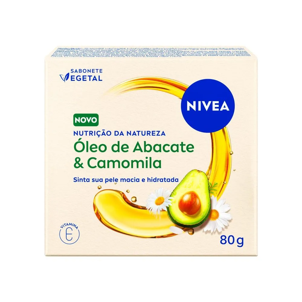 Sabonete em Barra Nivea Nutrição da Natureza Óleo de Abacate Camomila 80g