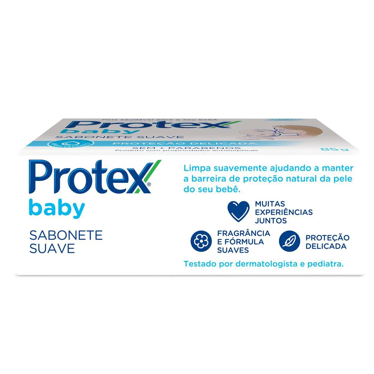 Sabonete Em Barra Para Bebê Protex Baby Delicate Care 85g — foto 6