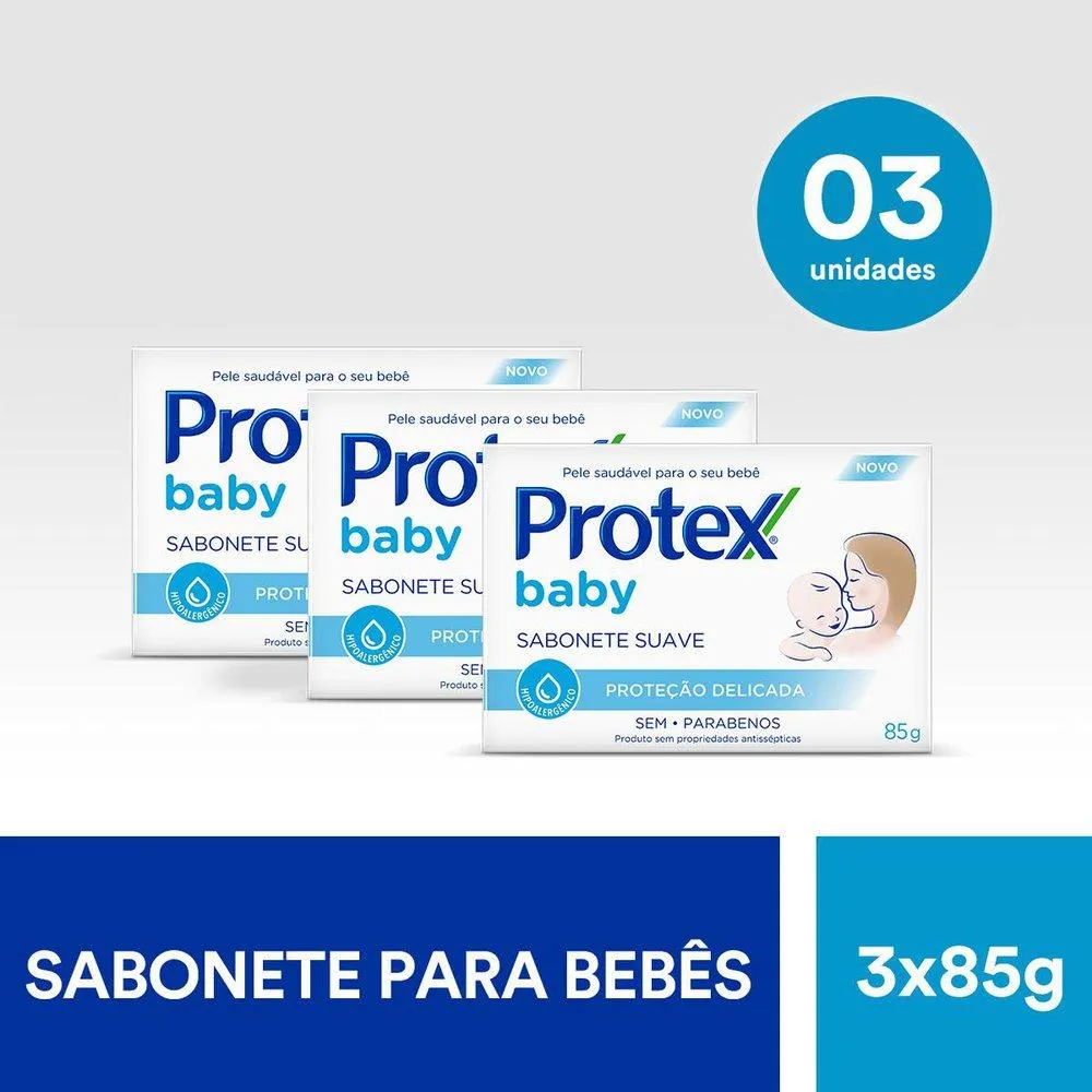 Sabonete em Barra Protex Baby Proteção Delicada - 3un — foto 3