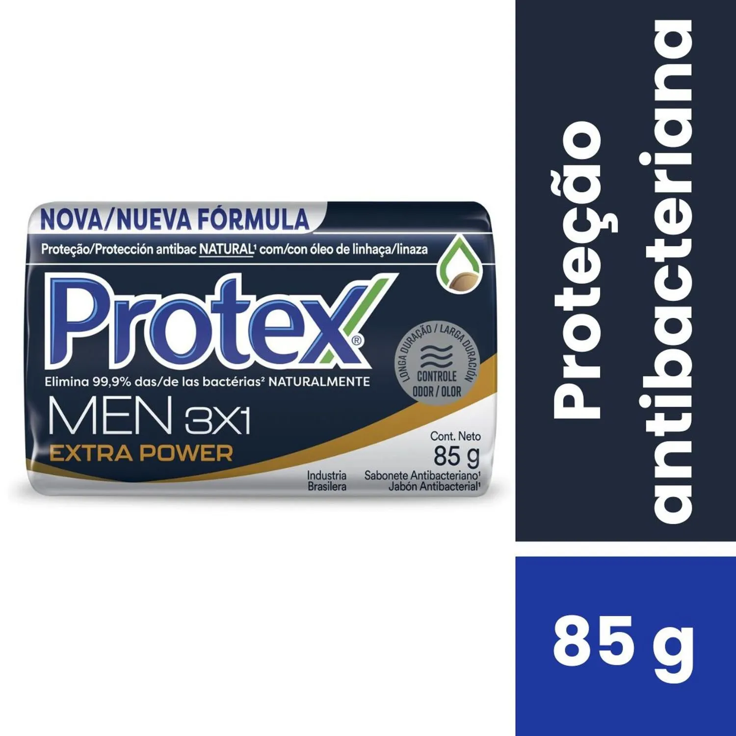 Sabonete em Barra Protex Men 3 em 1 Antibacteriano 85g