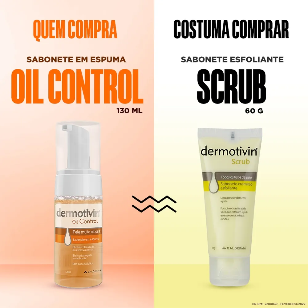 Sabonete em Espuma Facial Dermotivin Control130ml — foto 8