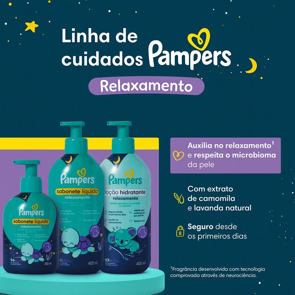 Sabonete Infantil Líquido Pampers Relaxamento 200ml Pump — foto 4