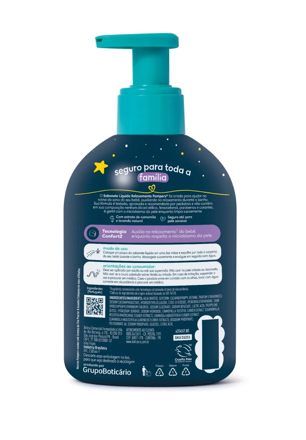 Sabonete Infantil Líquido Pampers Relaxamento 200ml Pump — foto 2