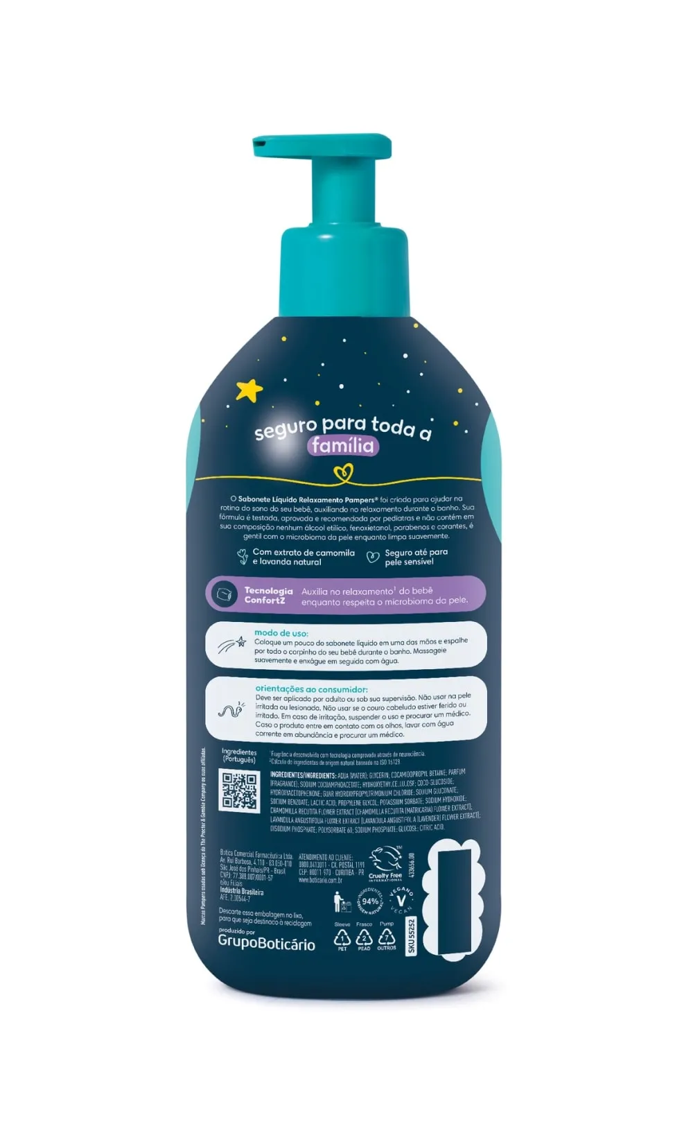 Sabonete Infantil Líquido Pampers Relaxamento 400ml Pump — foto 2