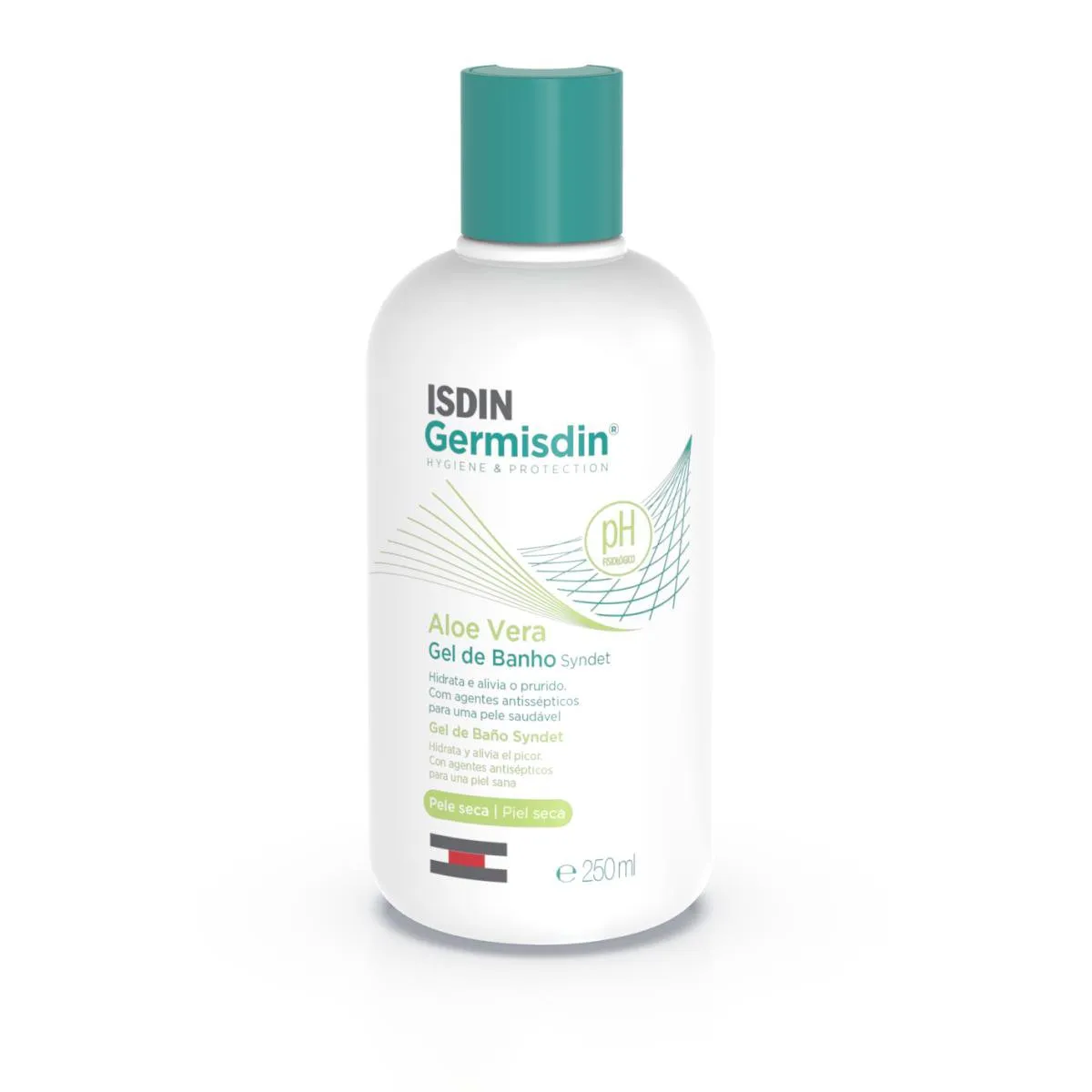 Sabonete Líquido Antisséptico Isdin Germisdin Aloevera Com 250ml