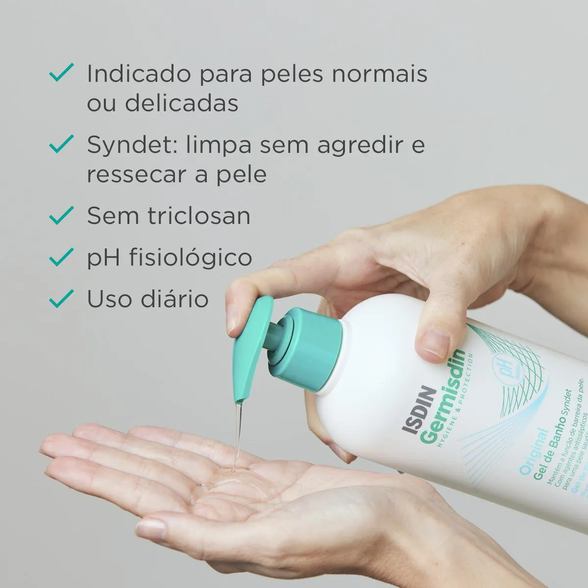 Sabonete Líquido Antisséptico Isdin Germisdin Original Com 500ml — foto 2