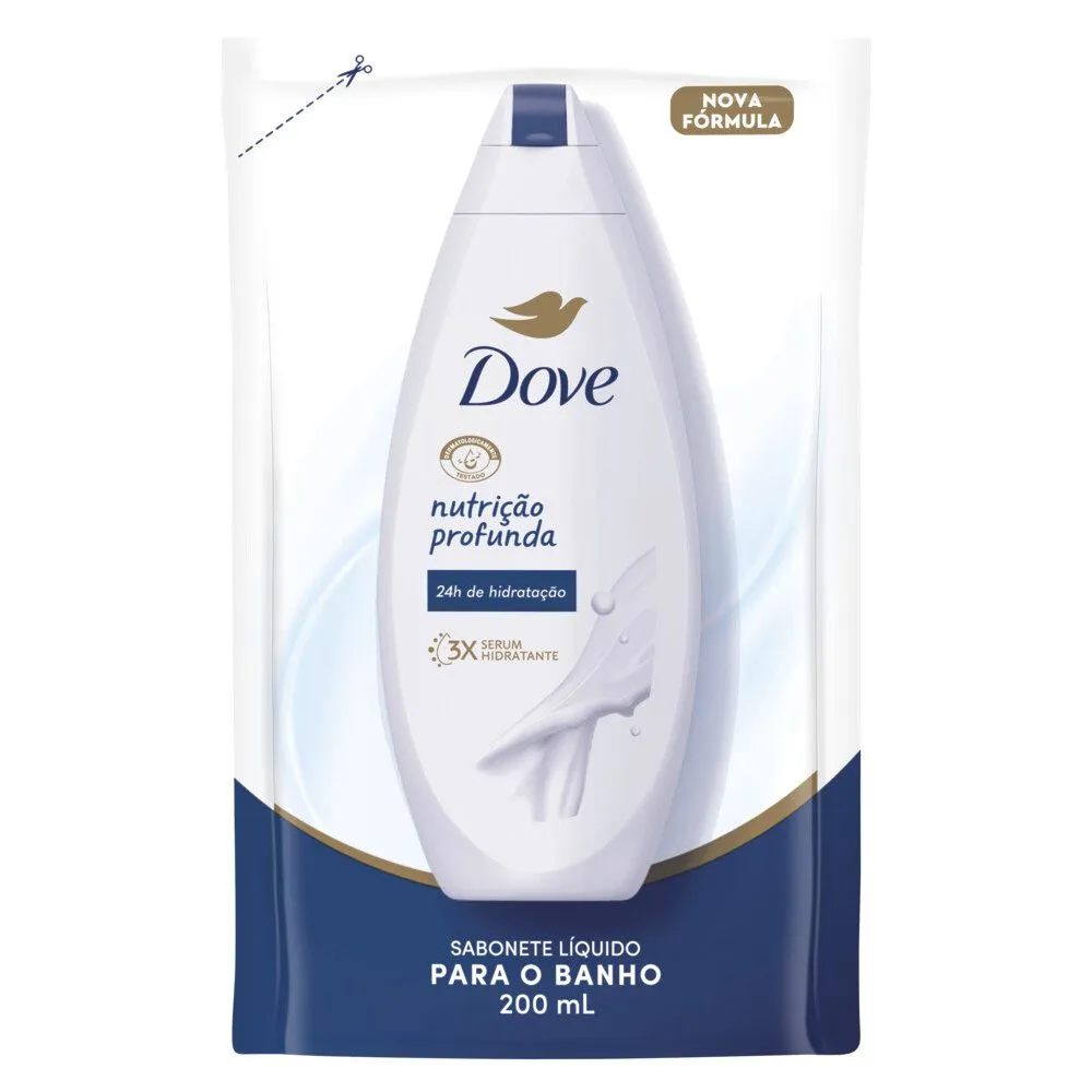 Sabonete Líquido Dove Nutrição Profunda Refil 200ml — foto 2