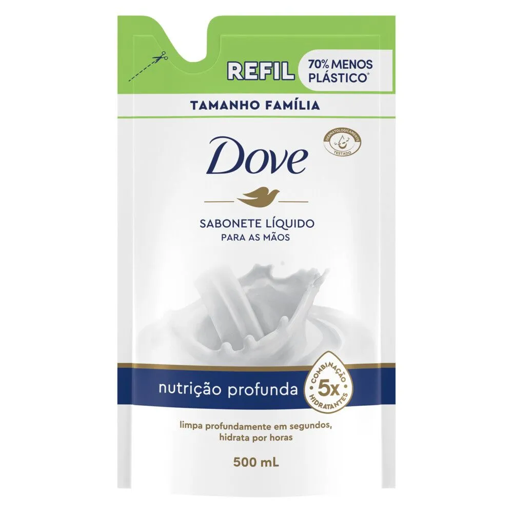 Sabonete Líquido Dove Nutrição Profunda Refil 500ml — foto 2