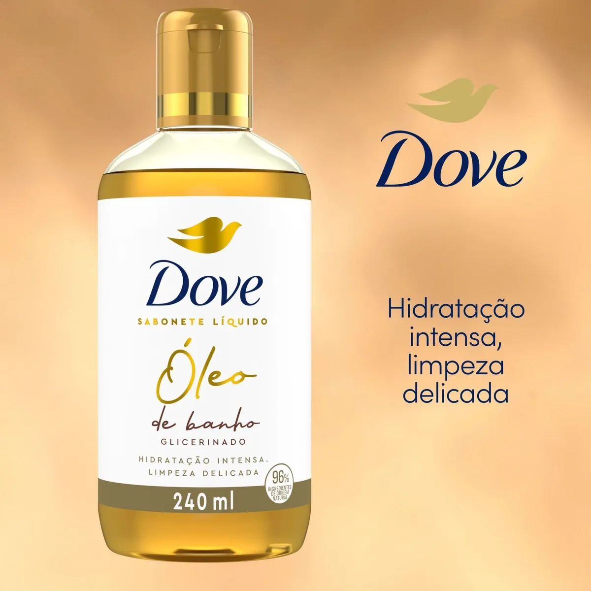 Sabonete Líquido Dove Óleo de Banho Glicerinado 240ml — foto 5