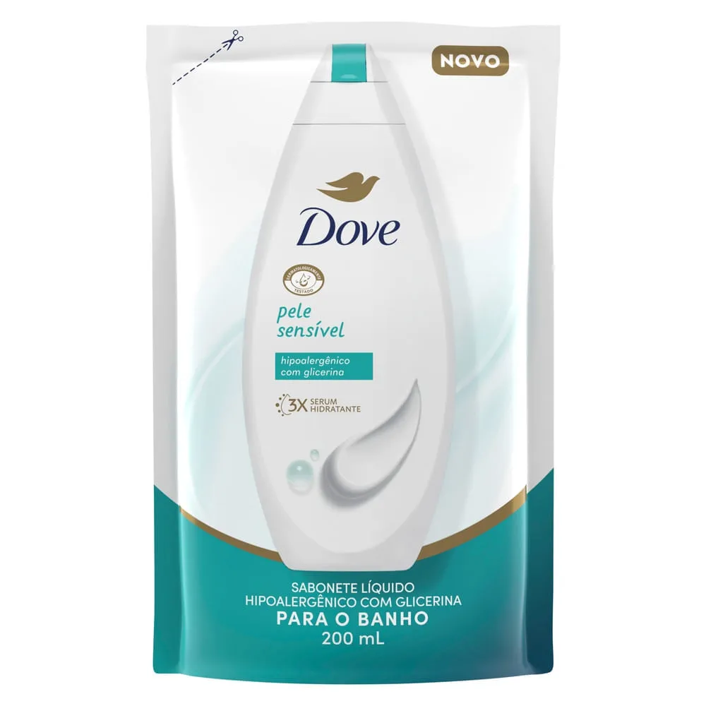 Sabonete Líquido Dove Pele Sensível Refil 200ml — foto 3