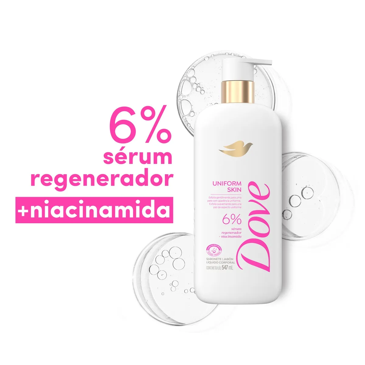 Sabonete Líquido Dove Uniform Skin 547ml — foto 4