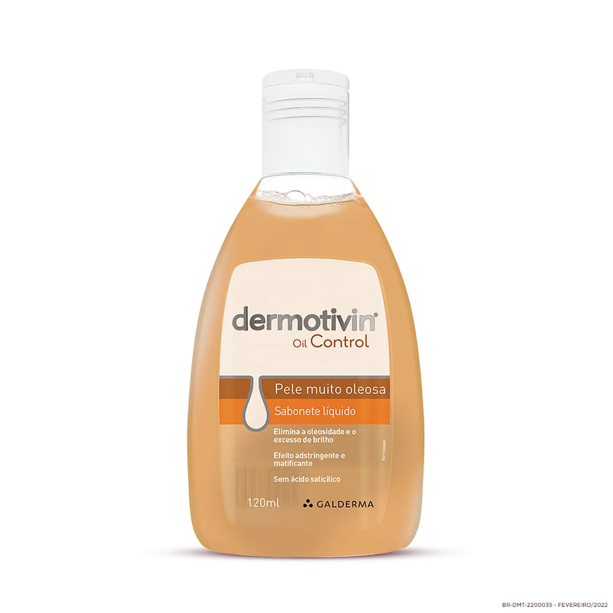 Sabonete Líquido Facial Dermotivin Oil Control 120ml