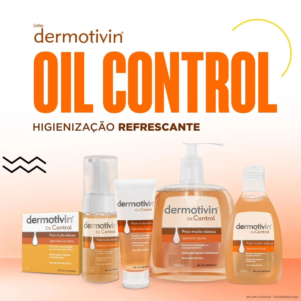 Sabonete Líquido Facial Dermotivin Oil Control 300ml — foto 8