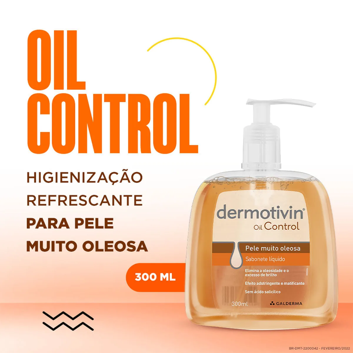 Sabonete Líquido Facial Dermotivin Oil Control 300ml — foto 6